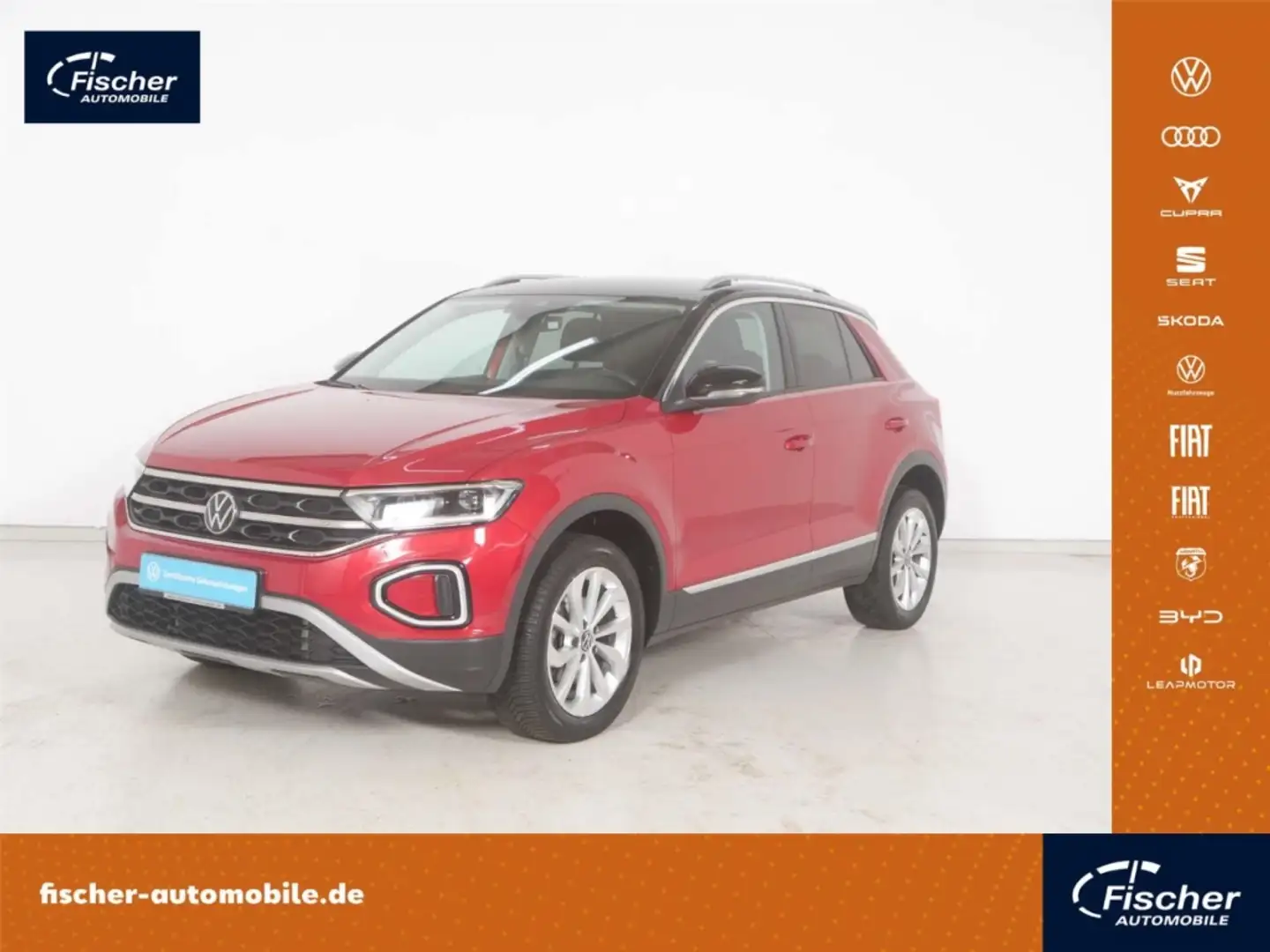 Volkswagen T-Roc 1.5 TSI Style 6-Gang LED/NAV/ACC/RFK/PDC Rot - 1