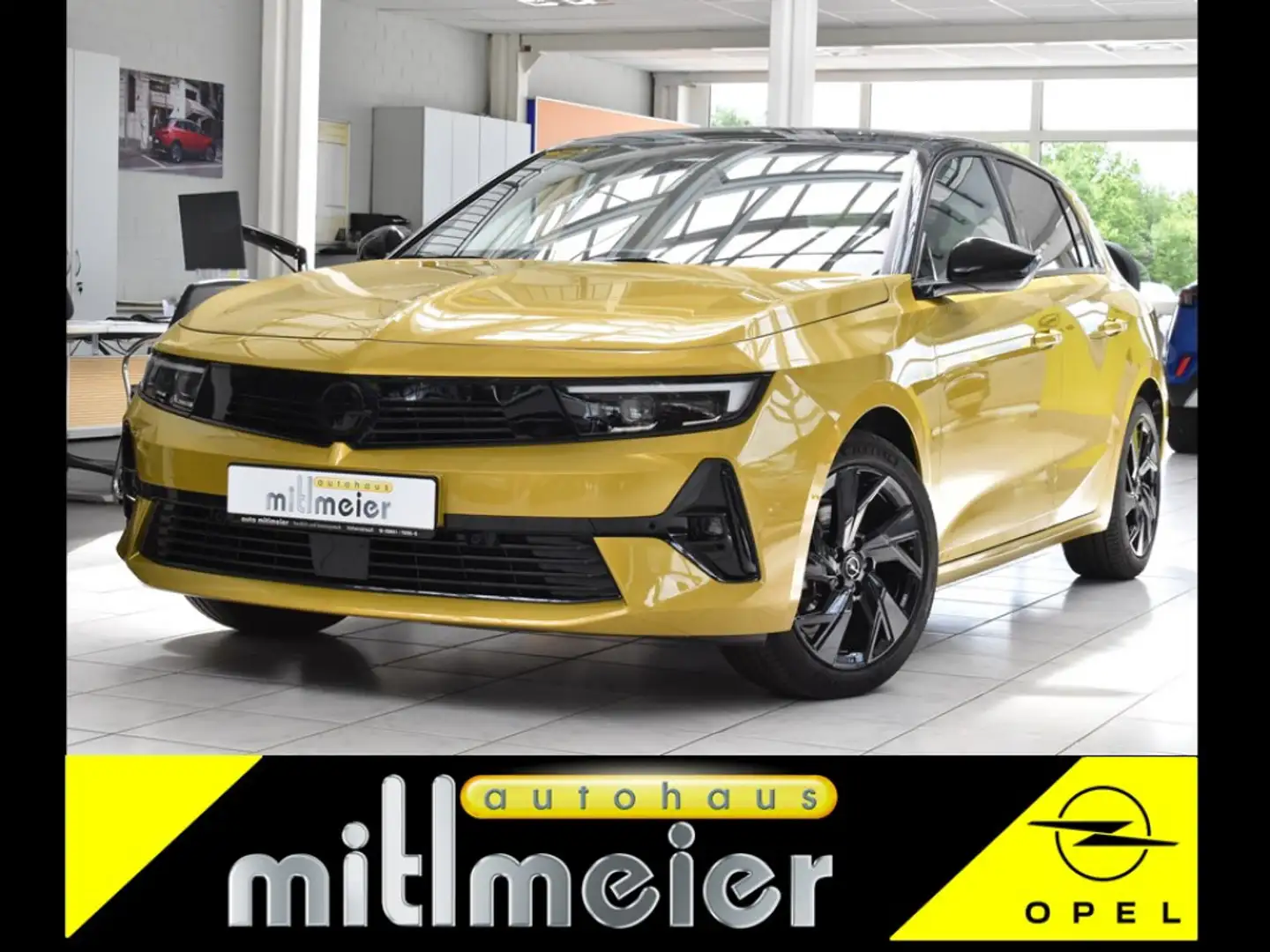 Opel Astra 1.2T GS. Matrix-LED NAVI ACC Keyless Kam. Gelb - 1