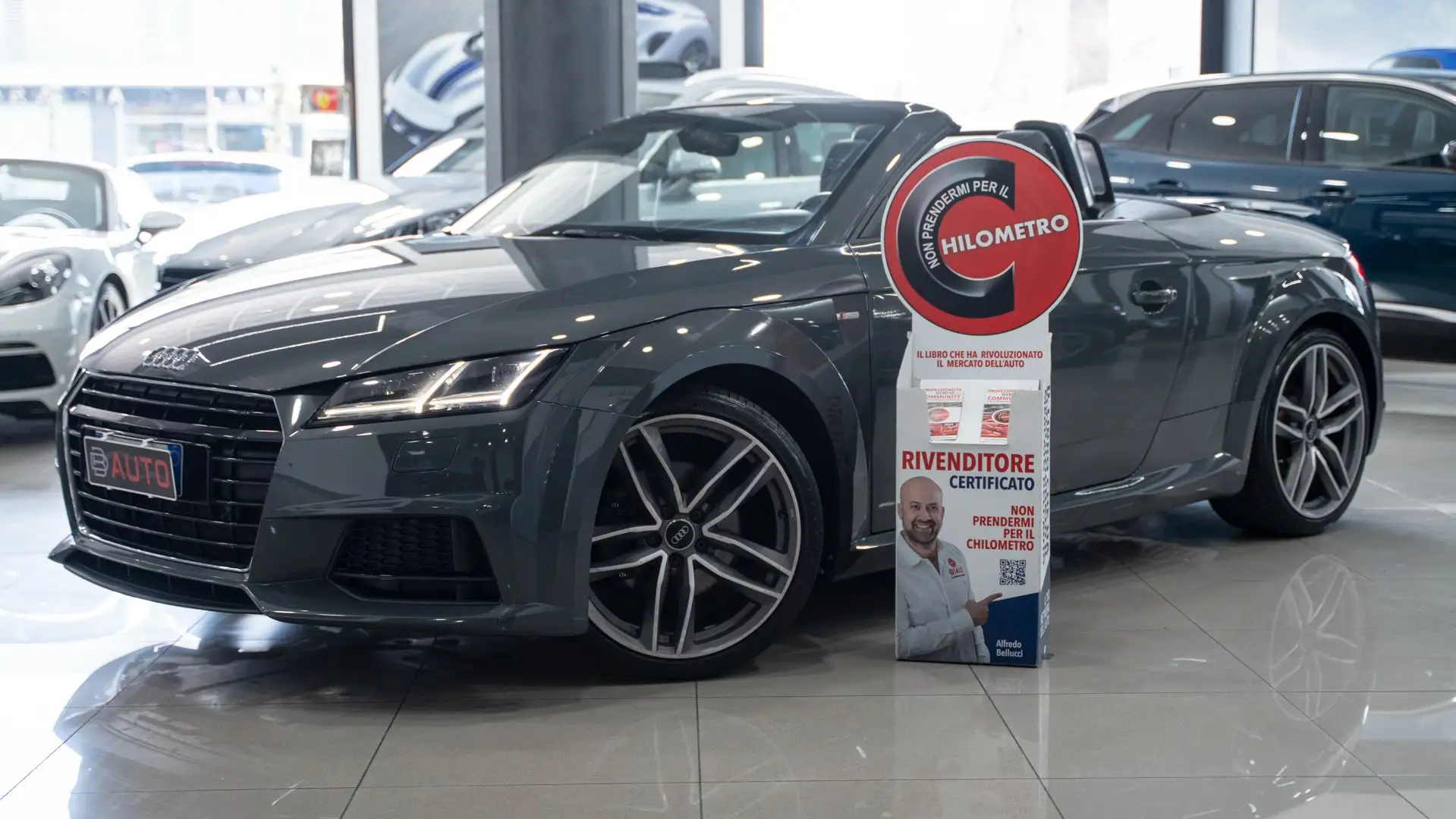 Audi TT ROADSTER 1.8 TFSI S LINE S TRONIC 19" XENO PELLE V Grigio - 1