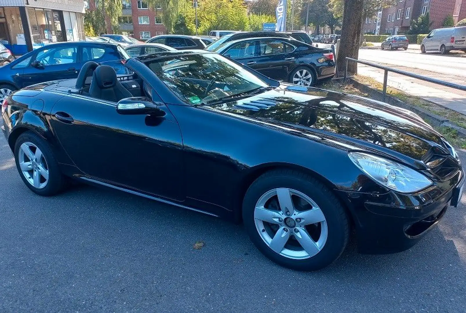 Mercedes-Benz SLK 200 Kompressor Klima SHZ Leder LMF BC Negru - 1