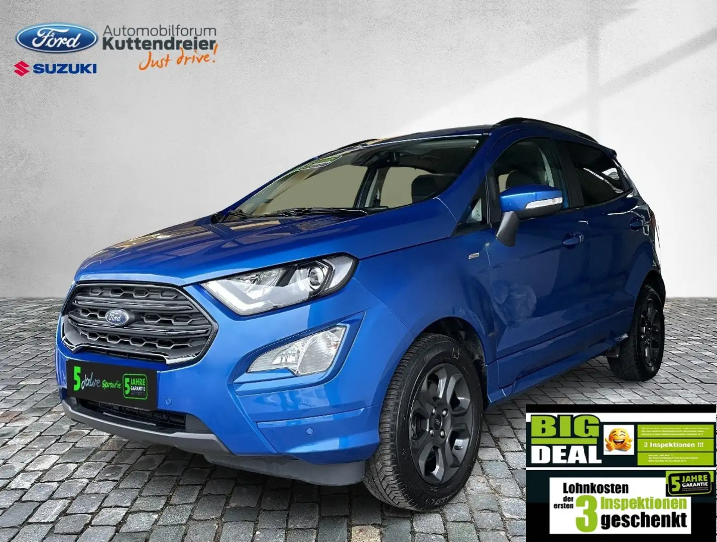 Ford EcoSport ST-Line Navi Kamera Teilleder LED SHZ Blau - 2