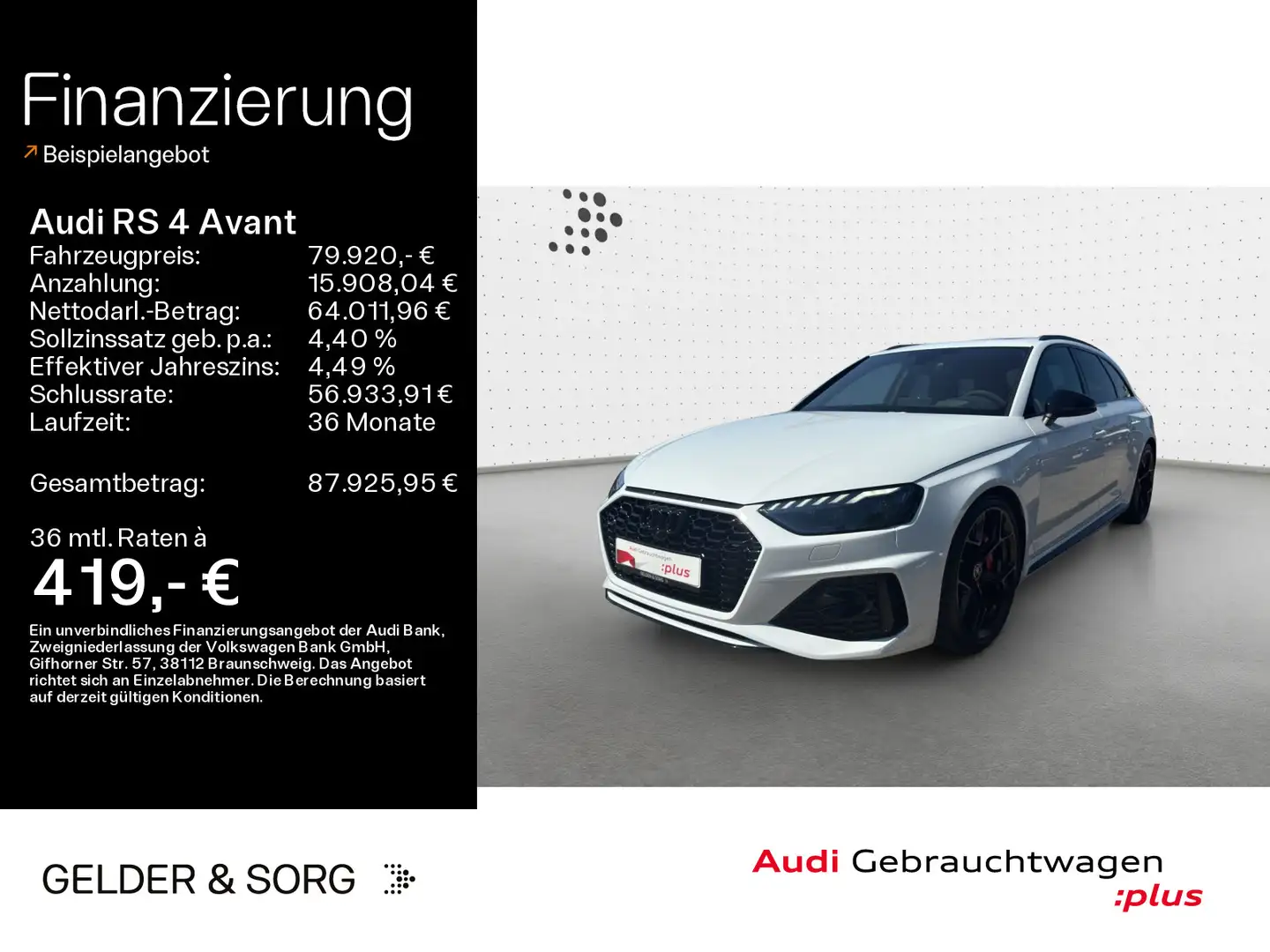Audi RS4 quattro AHK*290km/h*Sportabgas*Pano Blanc - 1