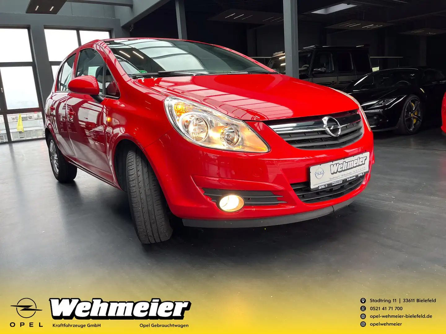 Opel Corsa Edition Automatik !! 17.500 KM !! WIE NEU! Rouge - 1