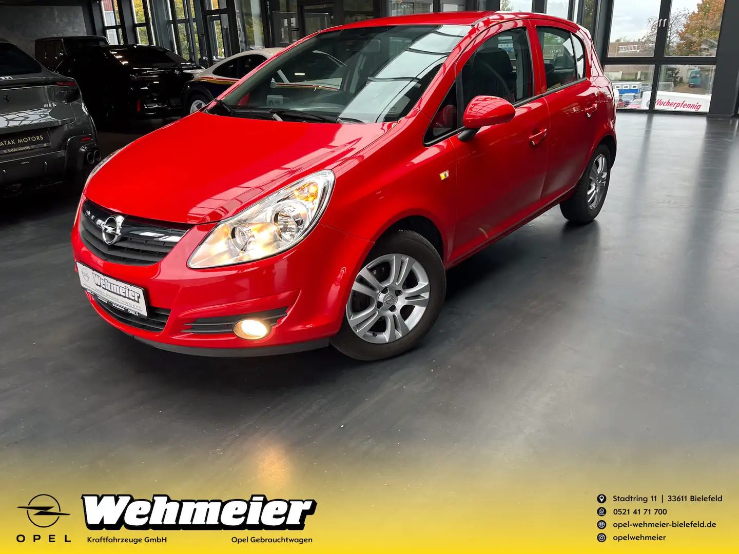 Opel Corsa Edition Automatik !! 17.500 KM !! WIE NEU! Rouge - 2