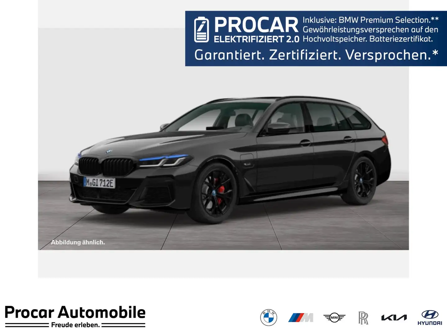 BMW 530 e xDrive M-Sport Aut Nav HuD Laser Pano Kompfzg Schwarz - 1