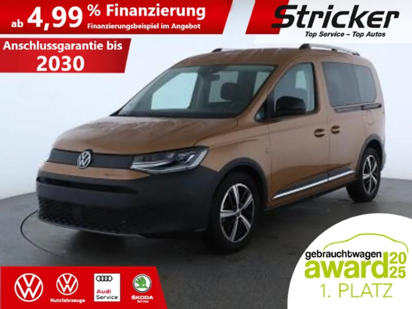Volkswagen Caddy PanAmericana 299,-ohne Anzahlung ACC Kamera Navi Bronze - 2