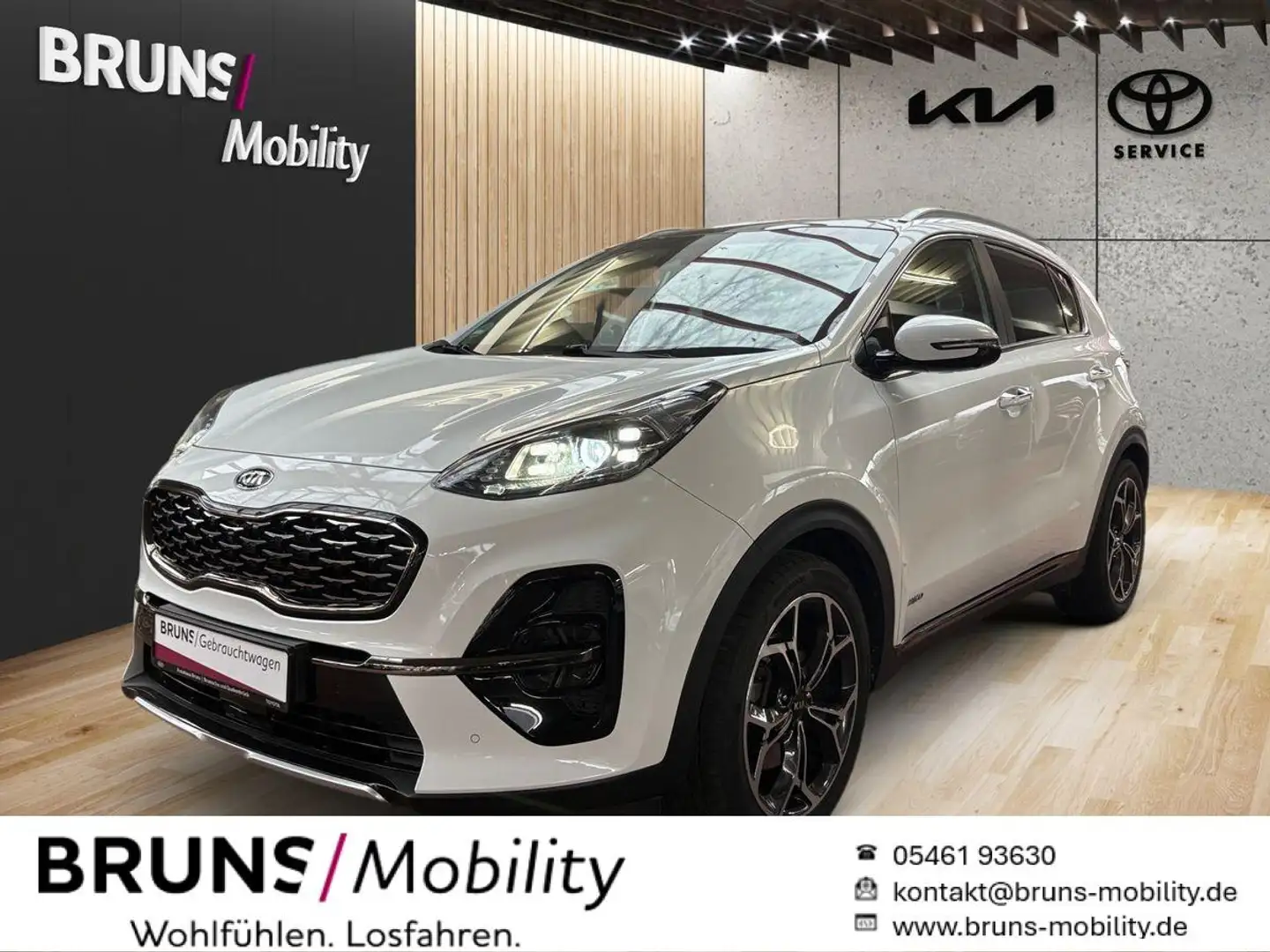 Kia Sportage 2.0D AWD GT Line Panorama Leder 360 Blanco - 1