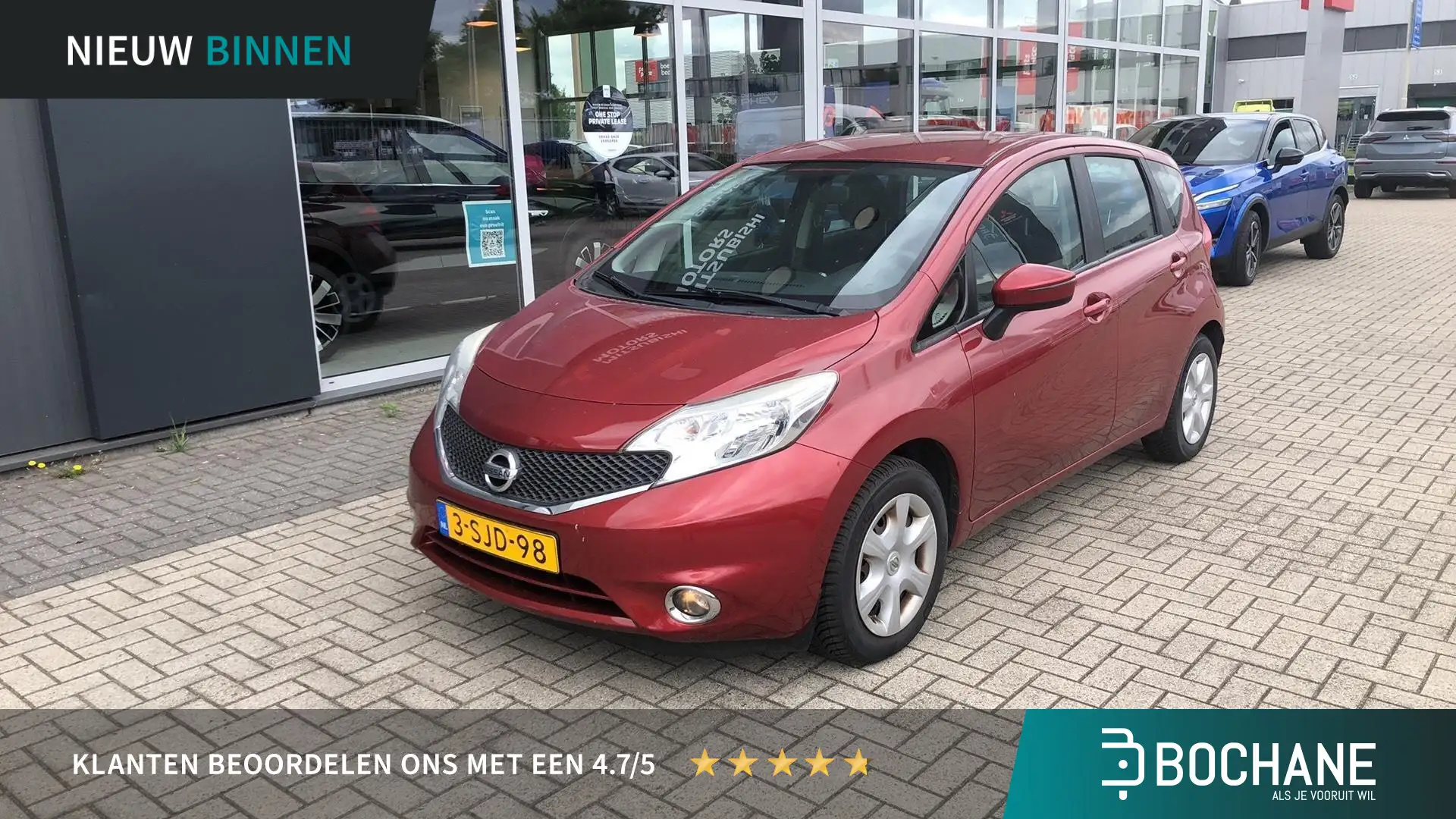 Nissan Note 1.2 Acenta | Airco | Bluetooth | Cruise Control | Rood - 1