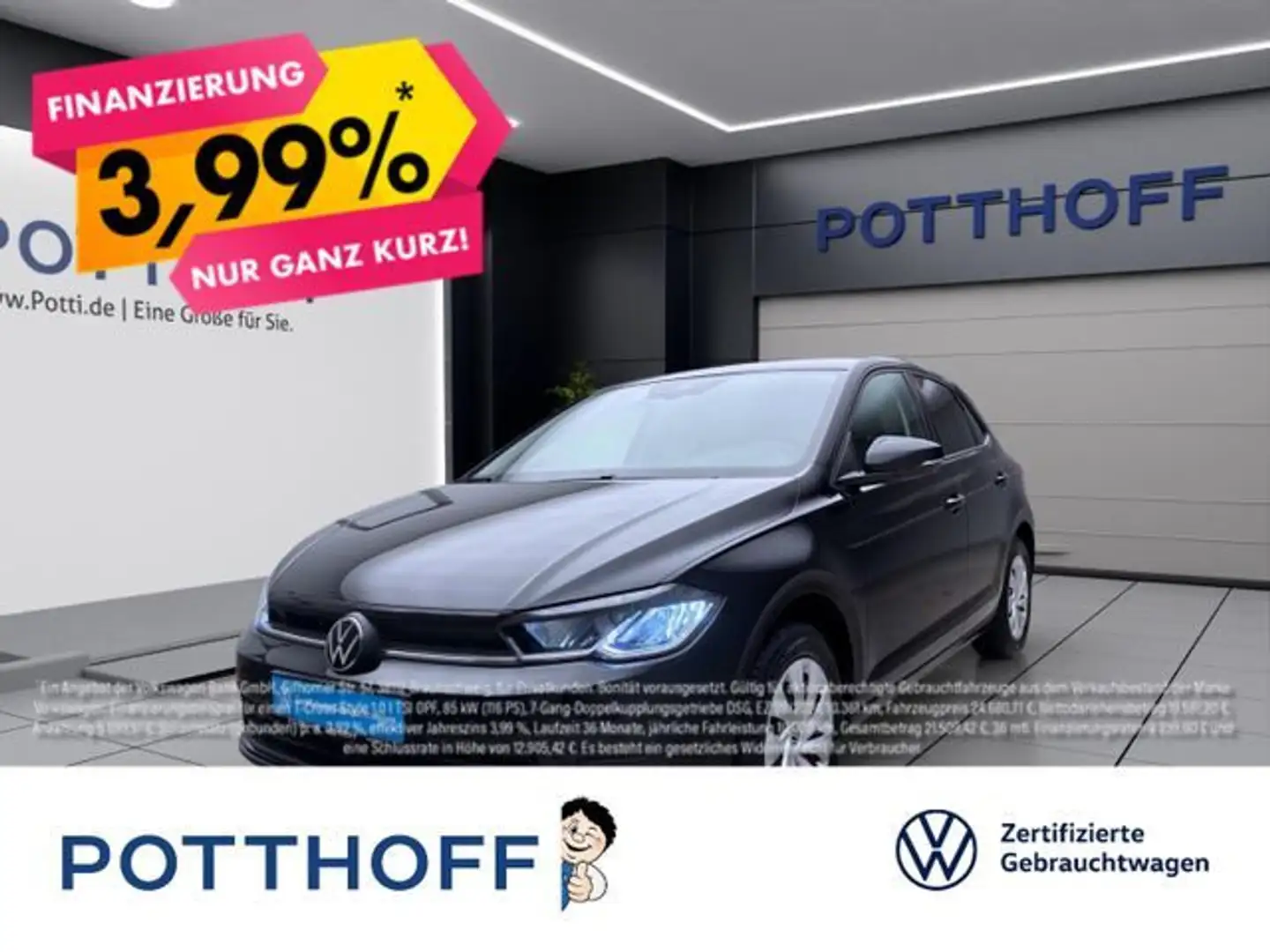 Volkswagen Polo 1.0 TSI LIFE NAVI PDC SITZHZG KLIMA Schwarz - 1