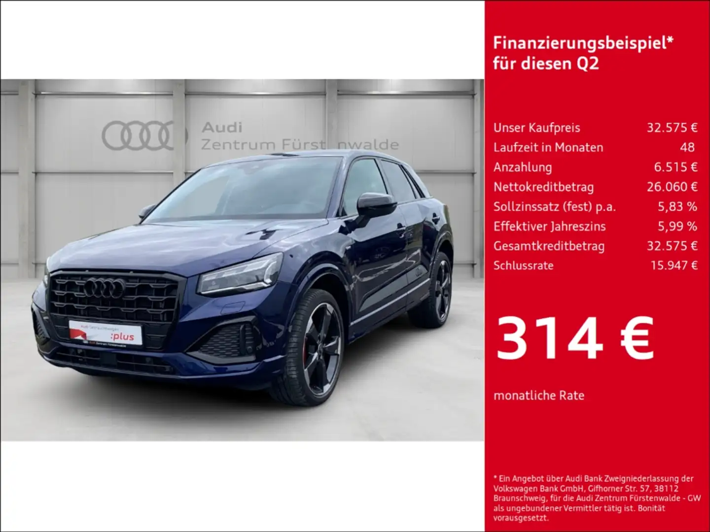Audi Q2 35 TFSI S tronic advanced AHK Navi AHK-abnehmbar D Blau - 1