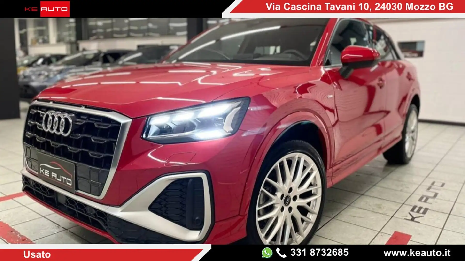 Audi Q2 35 2.0 tdi Edition One S line ed. s-tronic Rosso - 1
