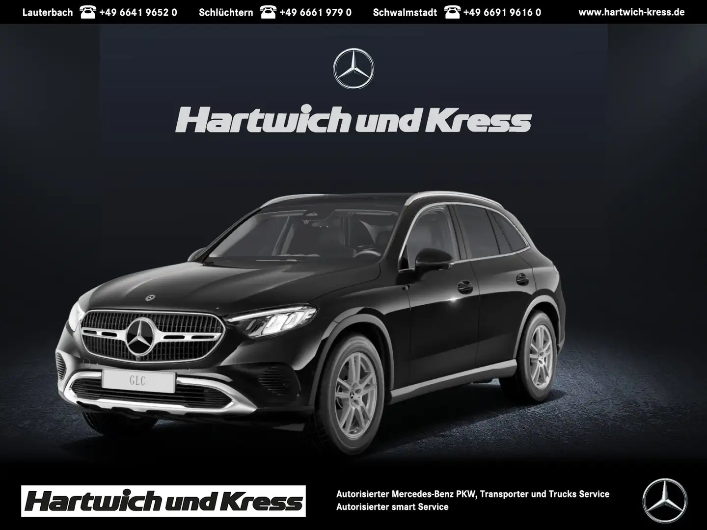 Mercedes-Benz GLC 200 GLC 200 4Matic Avantgarde +Pano+AHK+360°Kamera+Amb Fekete - 1