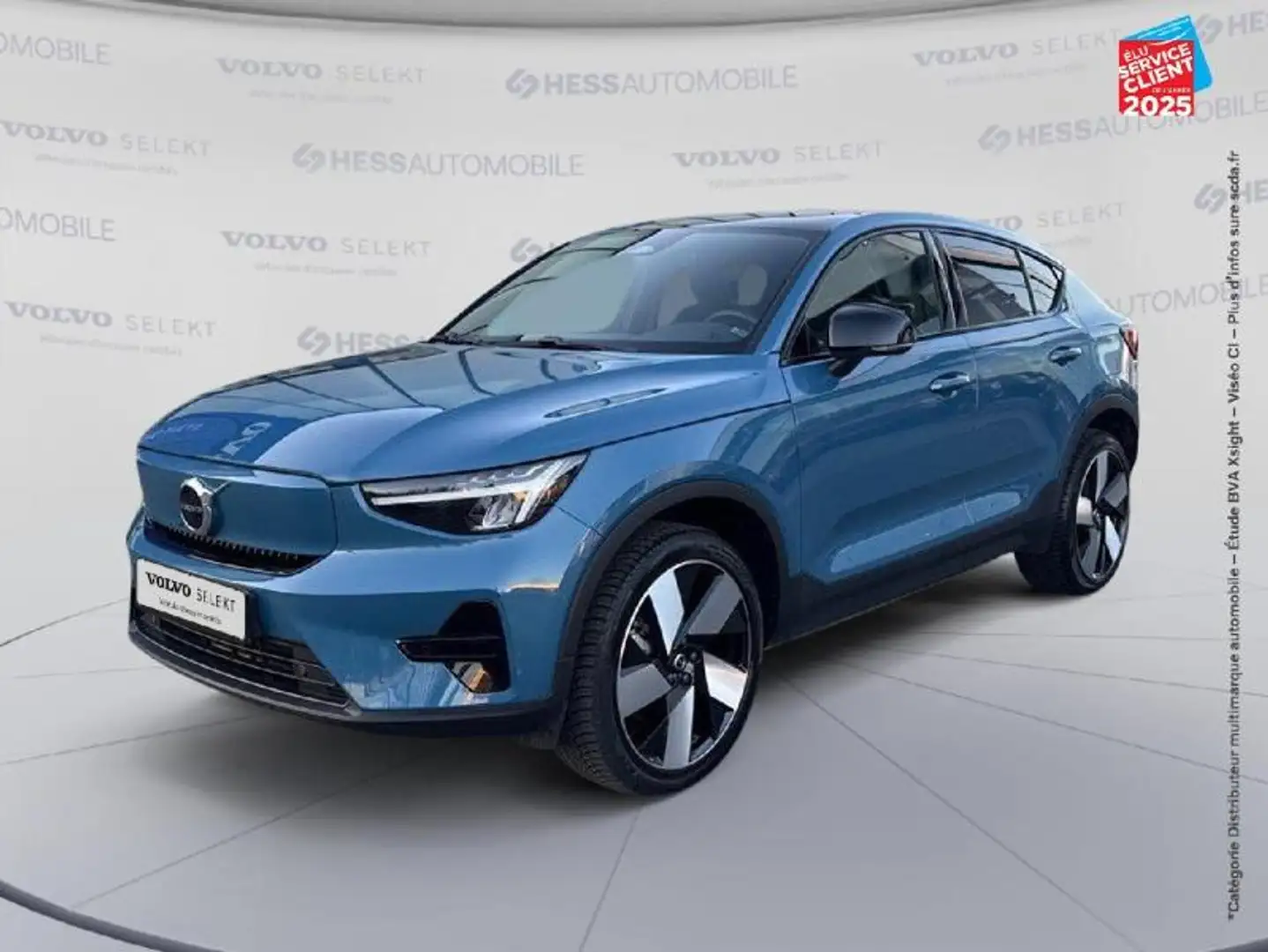Volvo C40 Recharge 231ch Plus Tpano Camera Carplay Bleu - 1