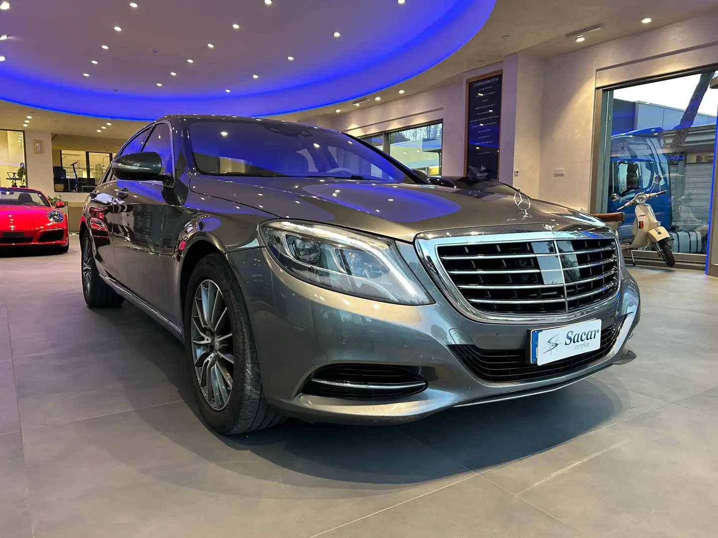 Mercedes-Benz S 500 S 500 V8 Maximum 4matic lunga auto Grigio - 2