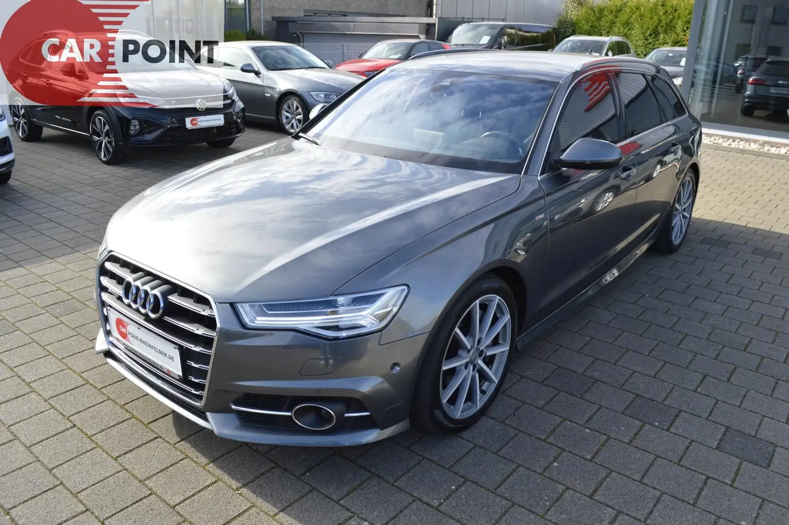 Audi A6 S-Line quat*Matrix*LuftF*HUD*AHK*Navi*Memo* Gris - 2