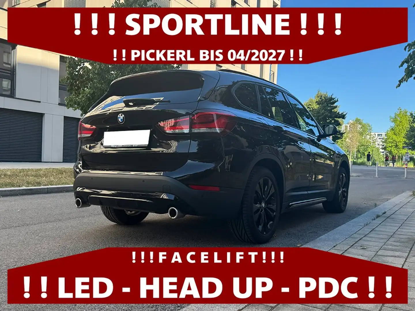 BMW X1 sDrive18d Sport Line | LED | KAMERA | PDC | LEDER Schwarz - 2