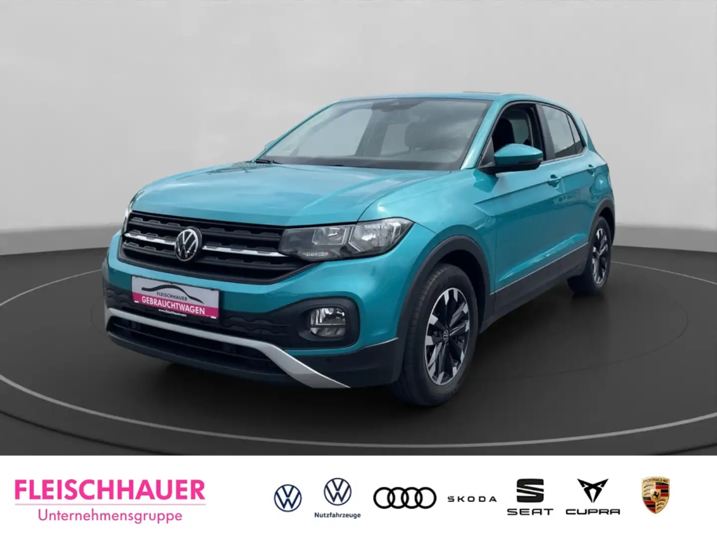 Volkswagen T-Cross TSI DSG Climatronic Winterpaket DWA Einparkhilfe v Grün - 1