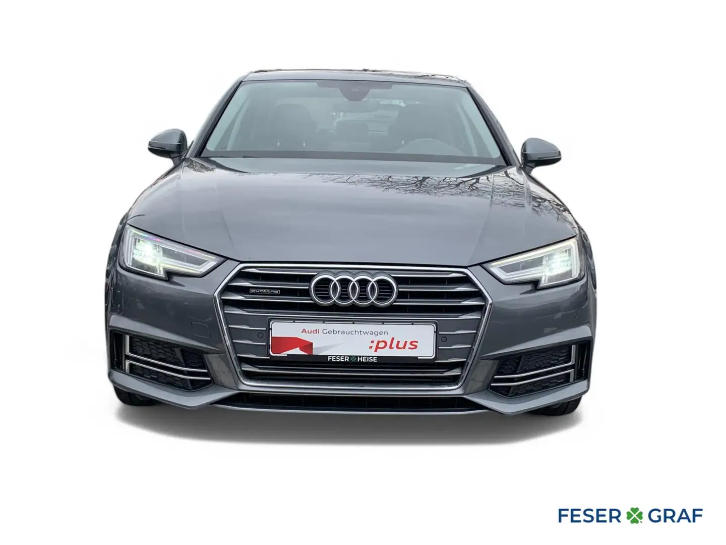 Audi A4 Limo S Line 40TFSI quattro LED/Navi/Standh Grijs - 2