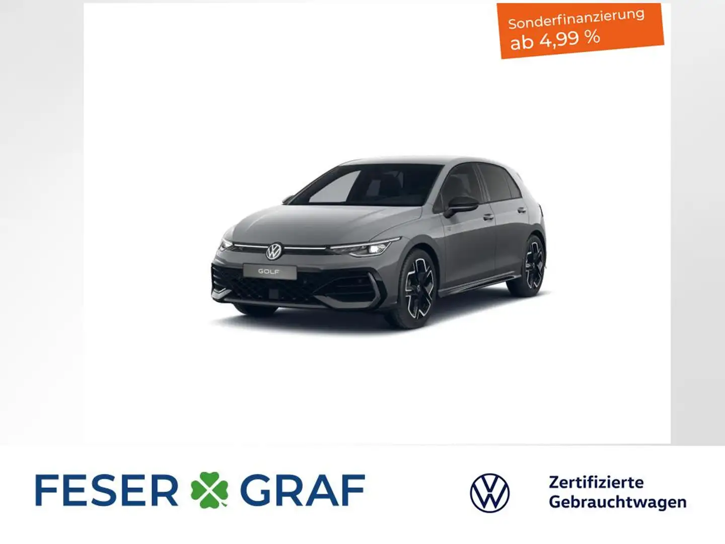 Volkswagen Golf VIII R-Line 1.5 eTSI 7-DSG BlackStyle LED Grau - 1