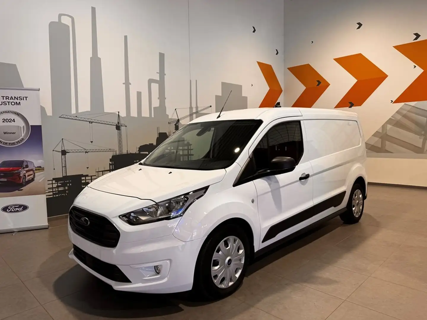 Ford Transit Connect L2 - 1.0i Ecoboost 100 pk - € 17.900,00 Excl. BTW Blanc - 2