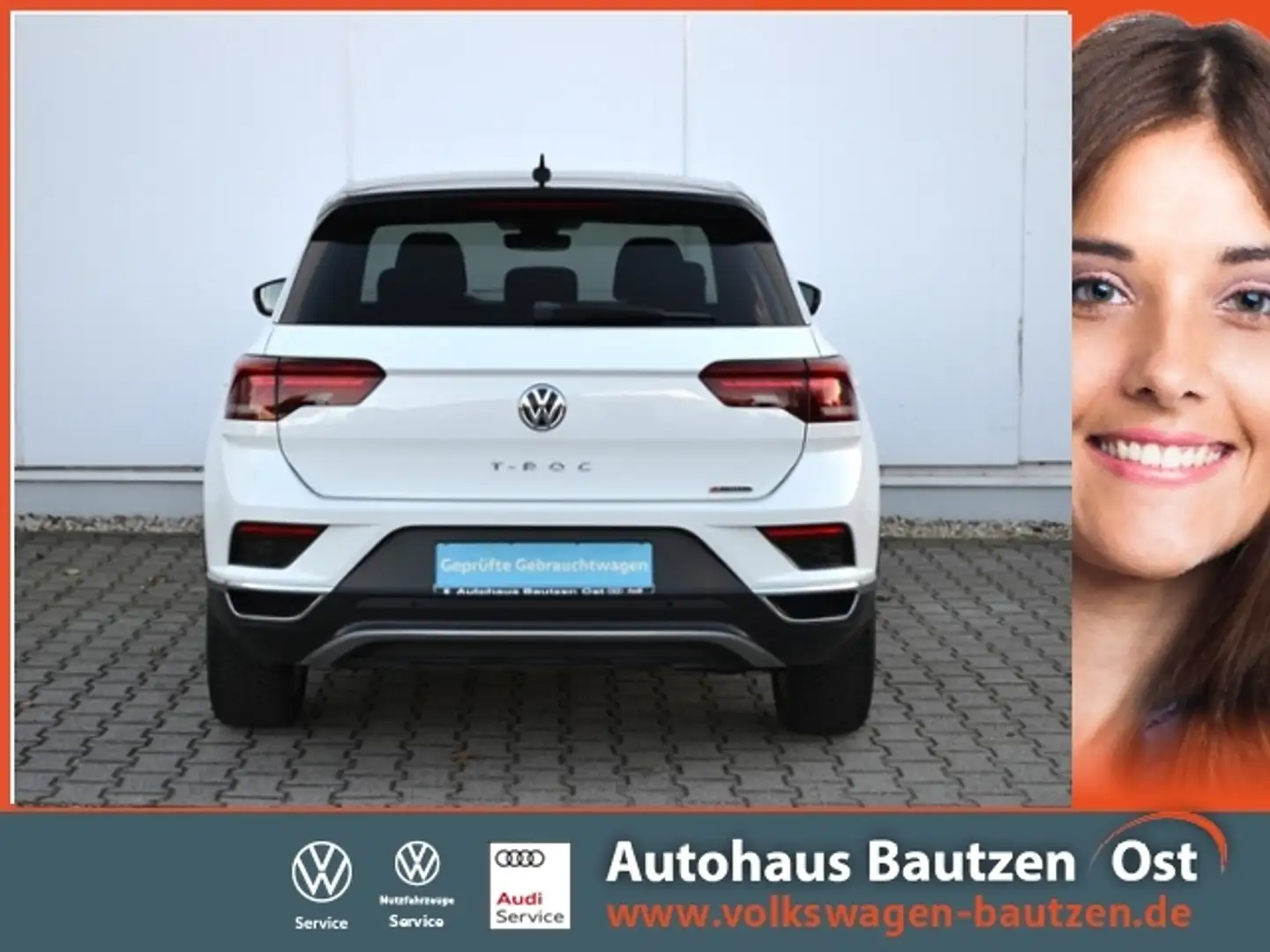 Volkswagen T-Roc Sport 2.0 TSI 190 PS 4Motion DSG AHK/LED/17-ZOLL+ Weiß - 1