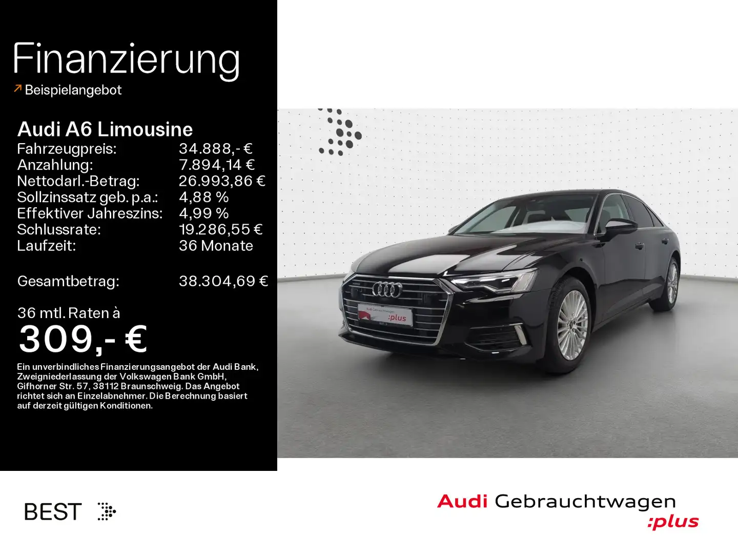 Audi A6 design 40 TDI qu. AHK*HUD*Matrix Schwarz - 1