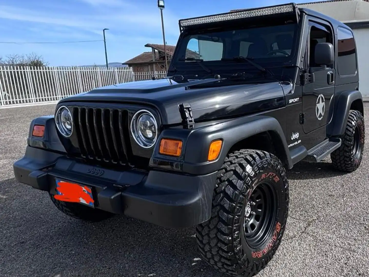 Jeep Wrangler Wrangler II 2005 Hard Top 2.4 Sport c/abs Zwart - 2