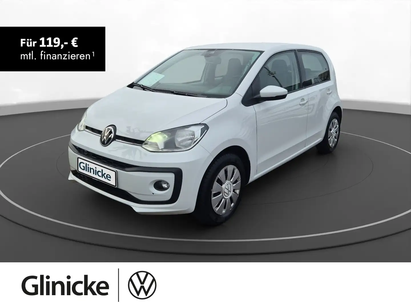 Volkswagen up! 1.0 Assistenzpaket DAB+ Klima Isofix Weiß - 1