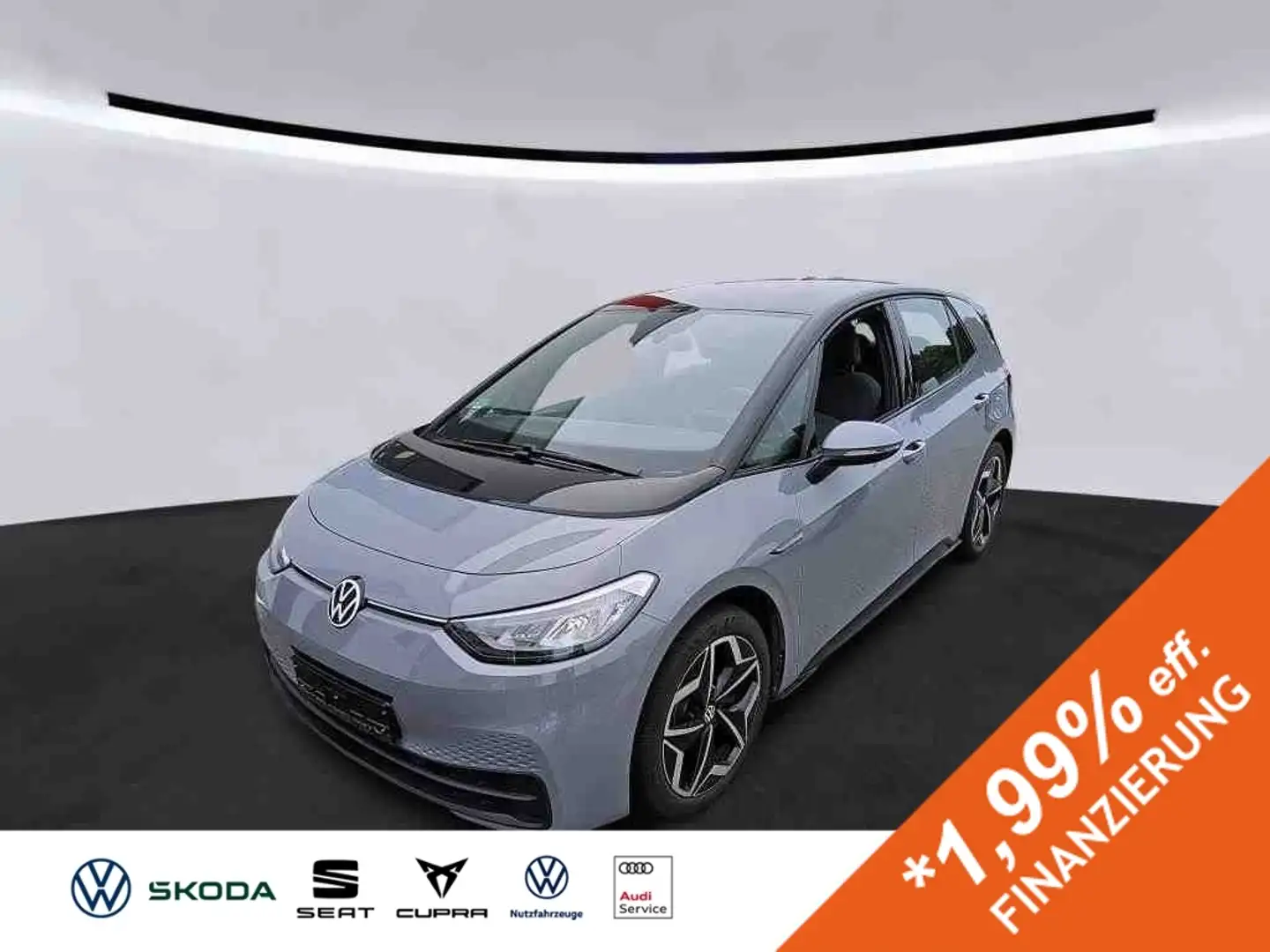Volkswagen ID.3 PURE PERF. 55 kWh +LED +CARPLAY +19" +NAVI +DAB+ Grau - 1
