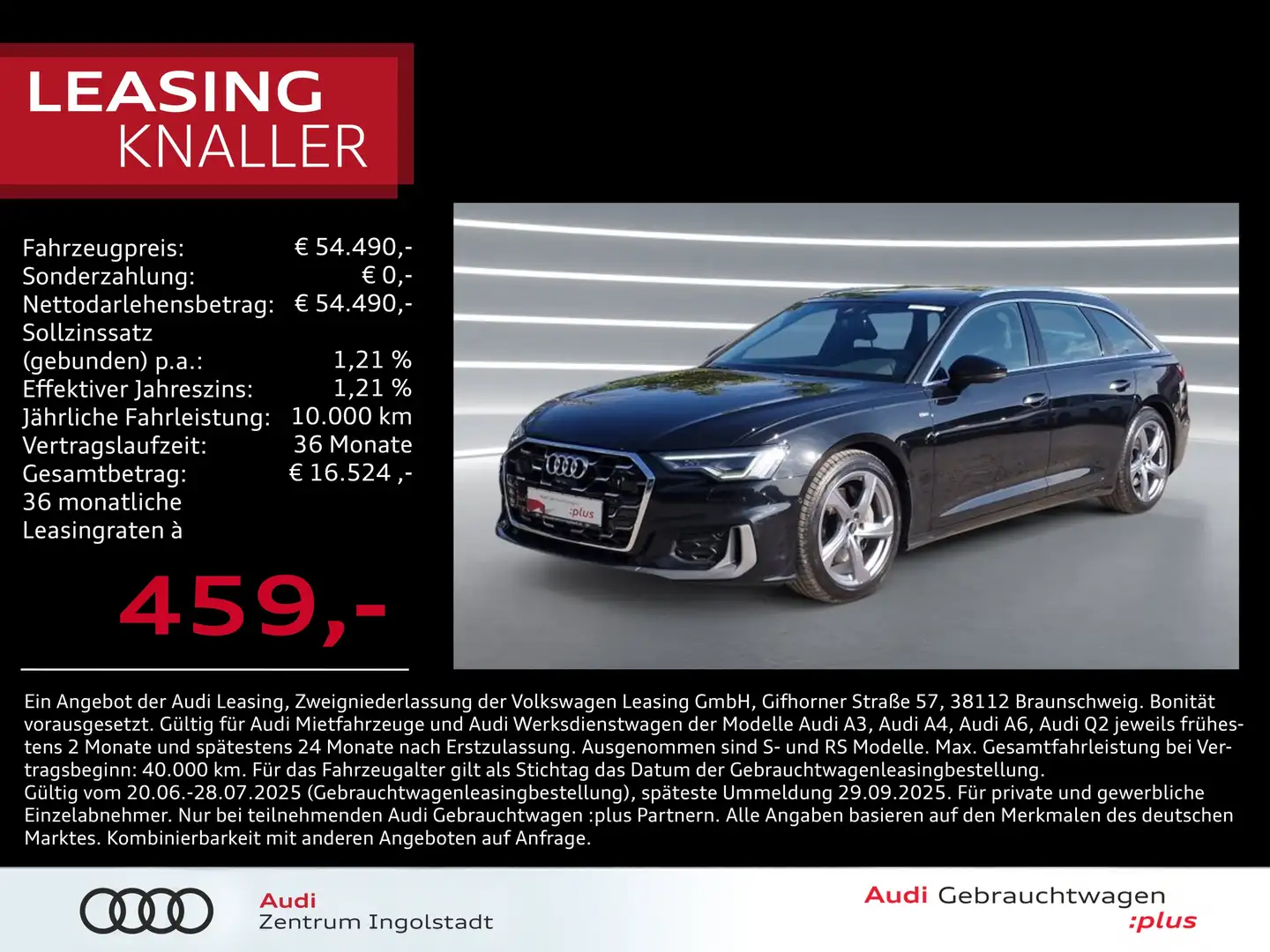 Audi A6 Avant 50 TDI qu S line MATRIX Pano ACC KAM S line Noir - 1