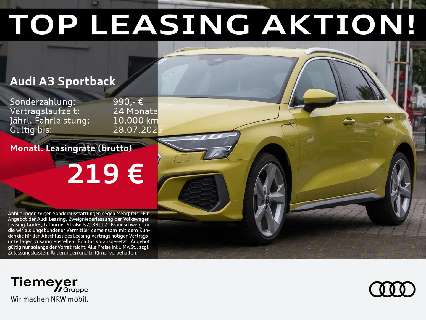 Audi A3 40 TFSIe 2x S LINE LM18 LED AHK Geel - 1