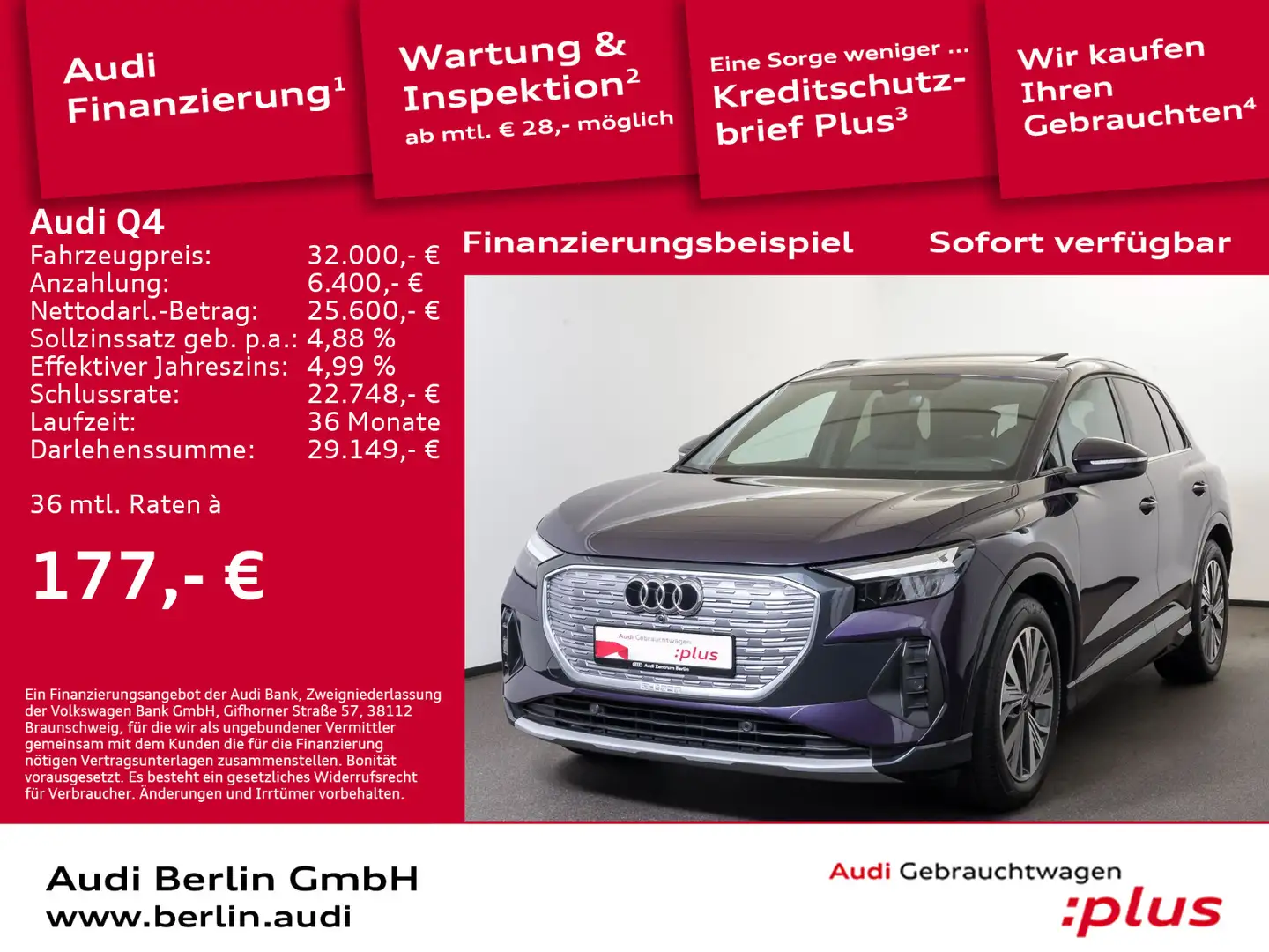Audi 45 e-tron qu. SITZHZG VIRTUAL RFK PDC NAVI Violett - 1
