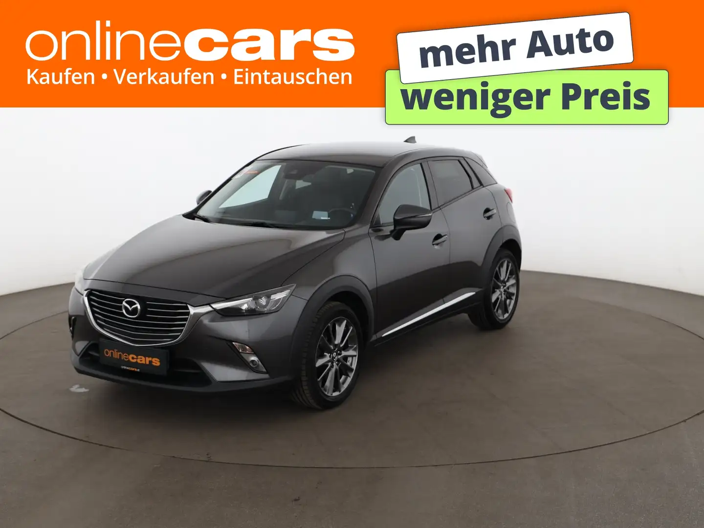 Mazda CX-3 2.0 SKYACTIV-G 120 Takumi LED LEDER R-CAM Grau - 1