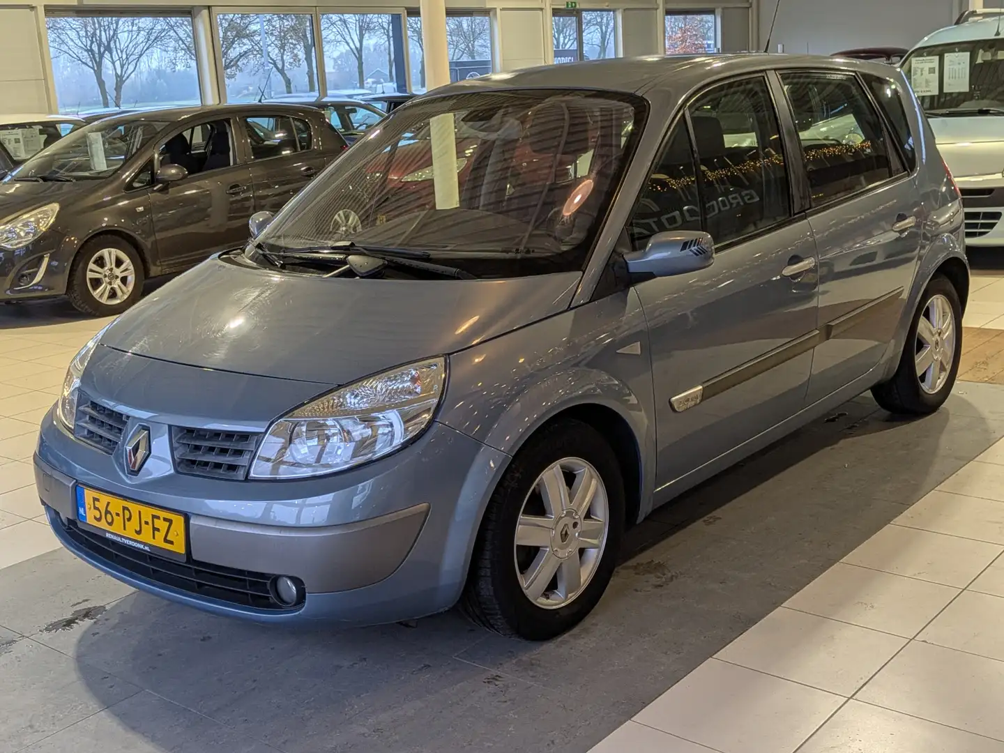 Renault Scenic 2.0-16V Dynamique Comfort Automaat Airco, Cruise C Blau - 2