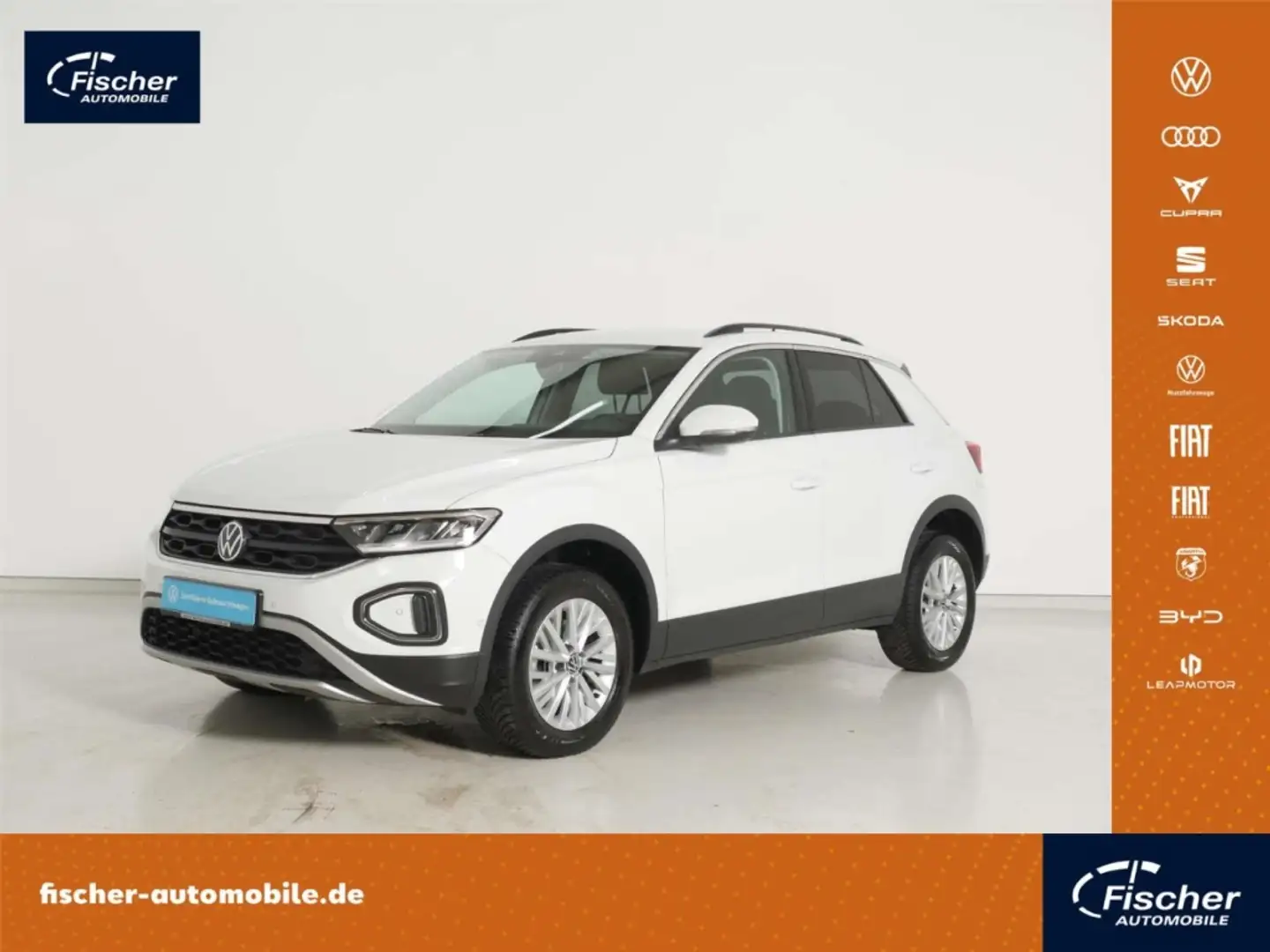 Volkswagen T-Roc 1.5 TSI Life DSG NAV/LED/ACC/SH/Klima/DAB+ Weiß - 1