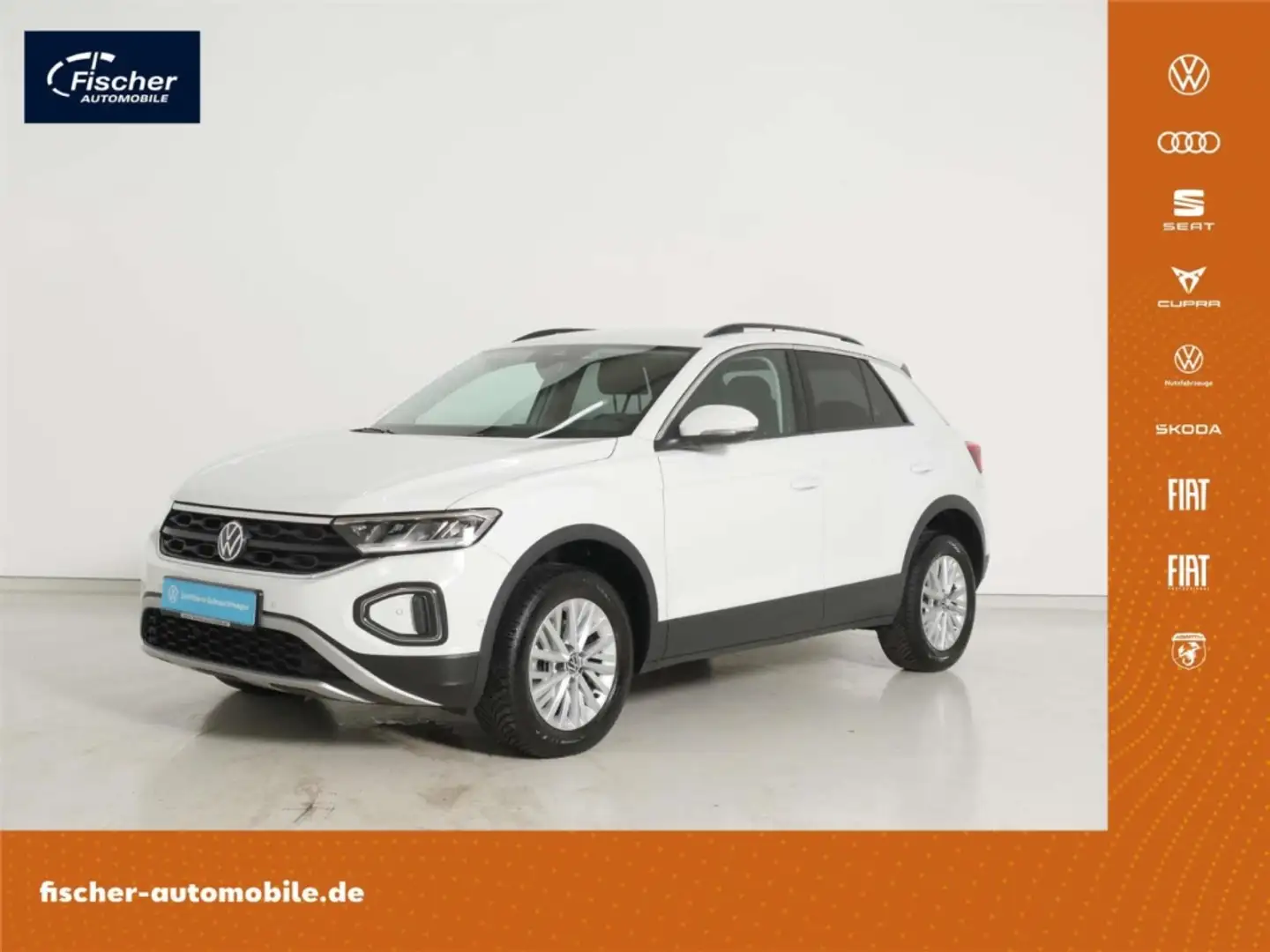 Volkswagen T-Roc 1.5 TSI Life DSG NAV/LED/ACC/SH/Klima/DAB+ Weiß - 1