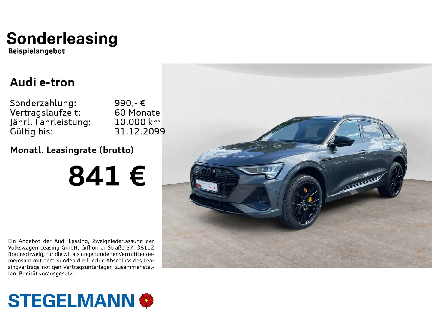 Audi e-tron 55 quattro S line*schwarzpaket+*21Zoll* Grau - 2