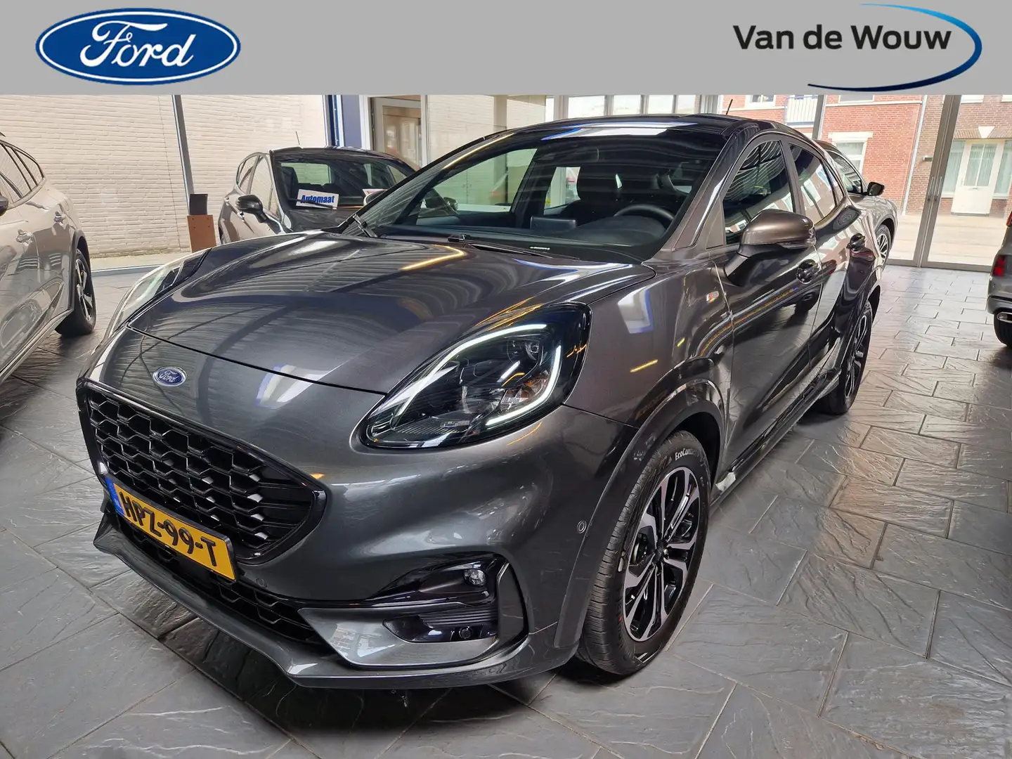 Ford Puma 1.0 EcoBoost Hybrid ST-Line AUTOMAAT Afn Trekhaak Grijs - 1