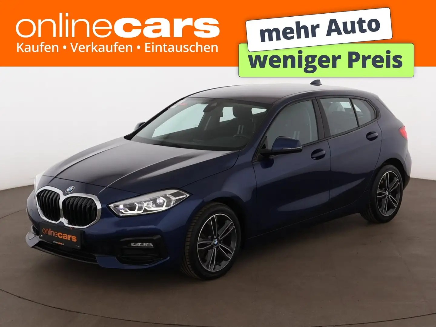 BMW 118 d Limousine Sport Line Aut LED SITZHZG ASSIST Blau - 1