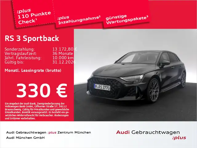 Audi RS3 Sportback S tronic Schale/Pano/280km/h/RS AG