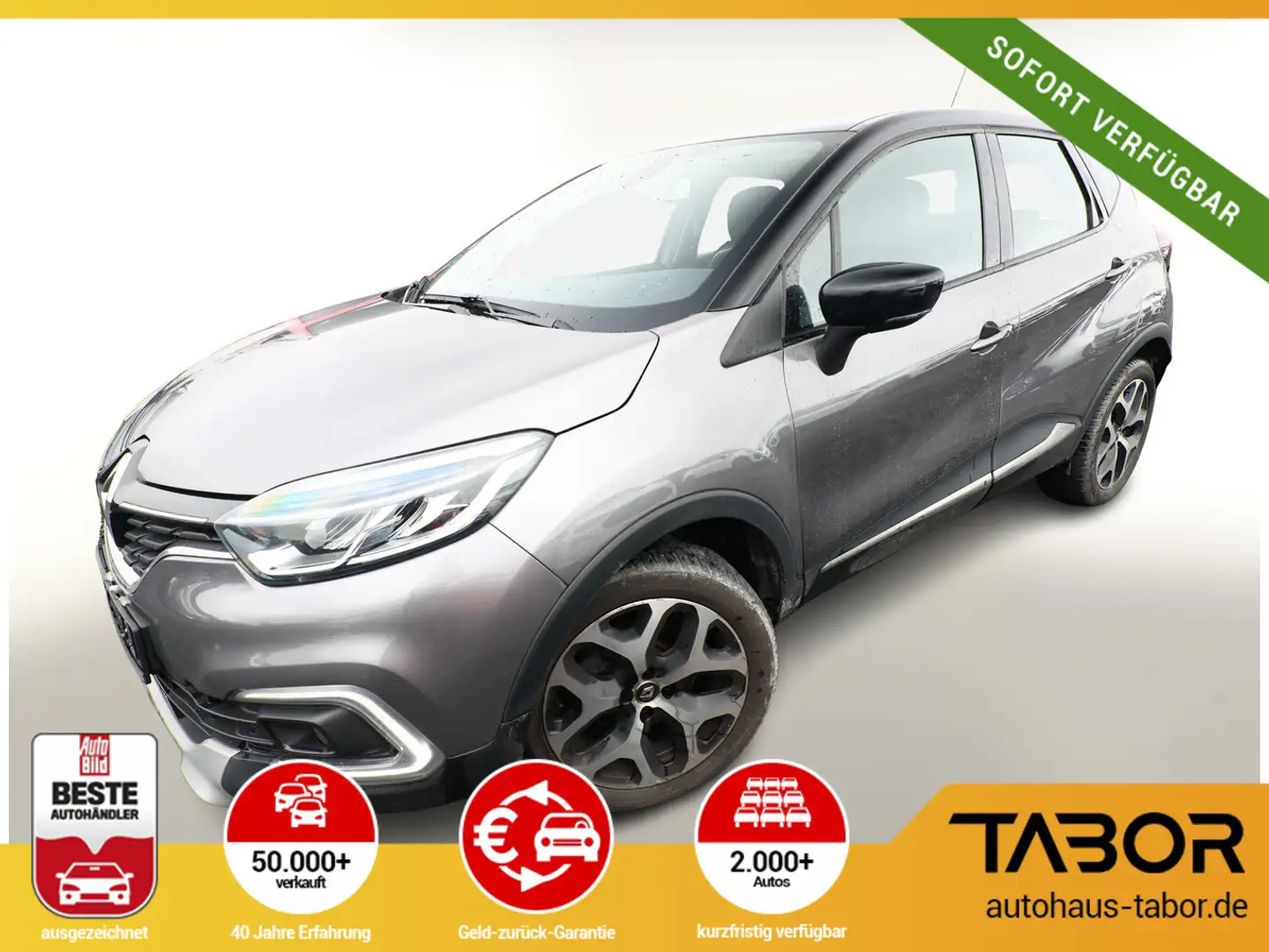Renault Captur 1.3 TCe 130 Intens LED Nav PDC Kam SHZ Grijs - 1