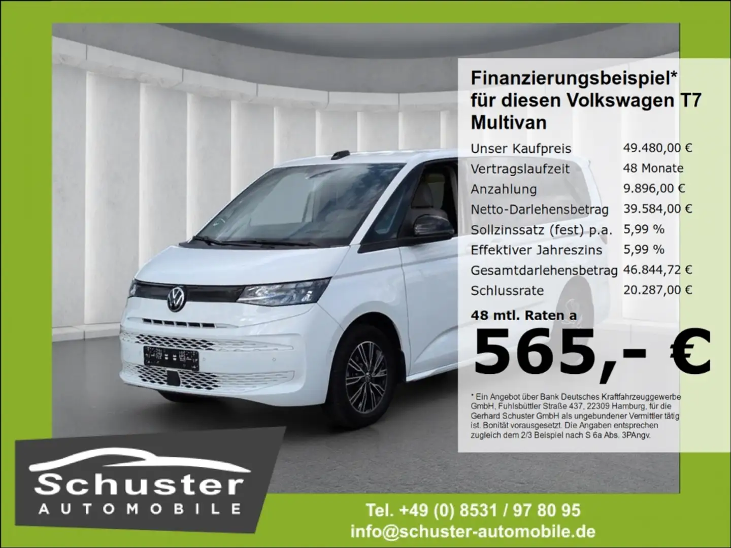 Volkswagen T7 Multivan lang 2.0TSI*DSG StandHzg ACC Head-Up Blanc - 1