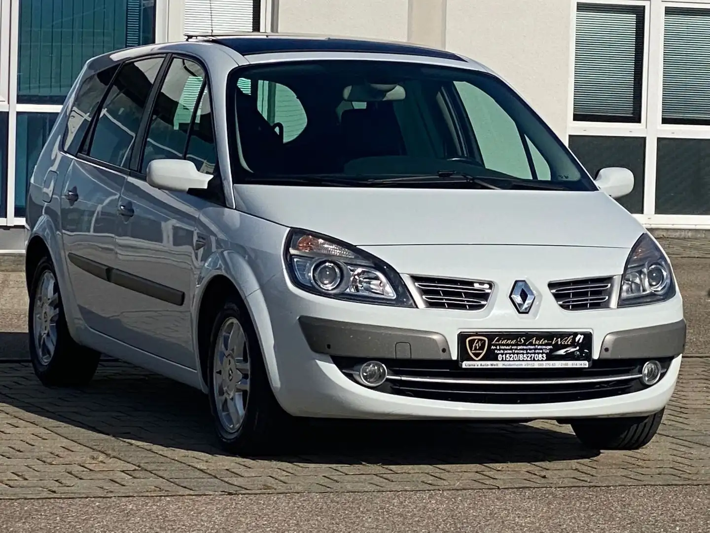 Renault Scenic II Exception Navi Klima Sitzheizung Leder Weiß - 1