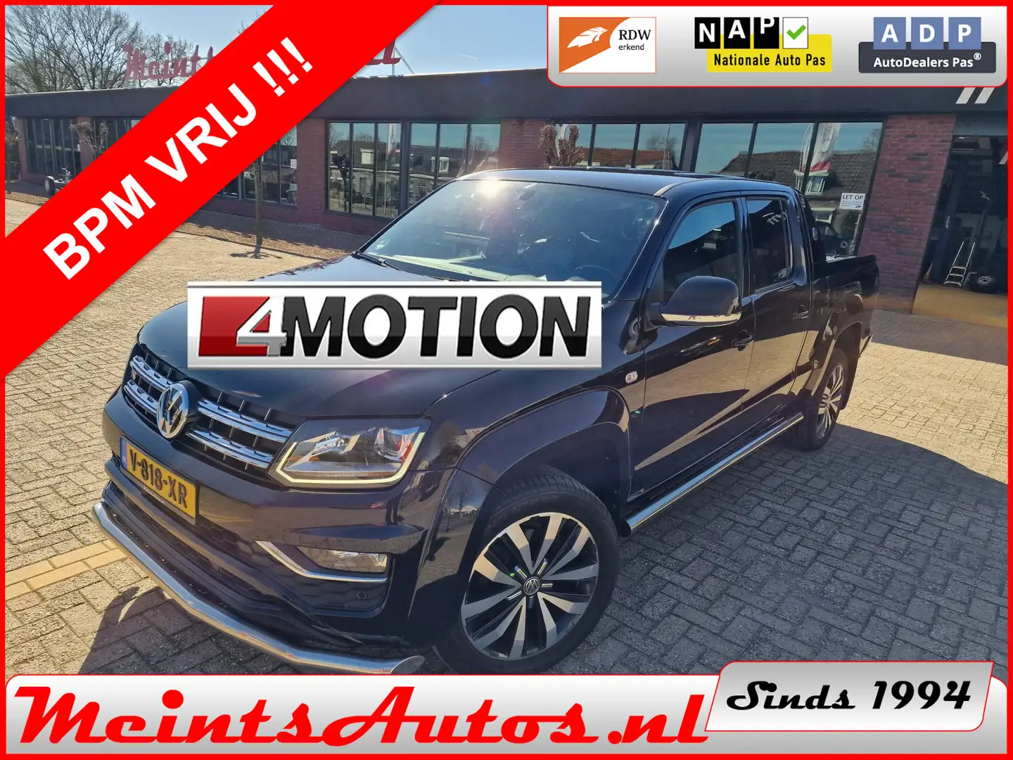 Volkswagen Amarok 3.0 TDI 4Motion V6 258Pk DC Dubbele Cabine XL E6 A Zwart - 1