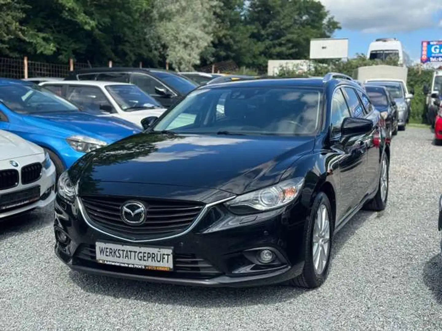 Mazda 6 Kombi Sports-Line*EURO 6*TÜV 01/2027 Zwart - 1