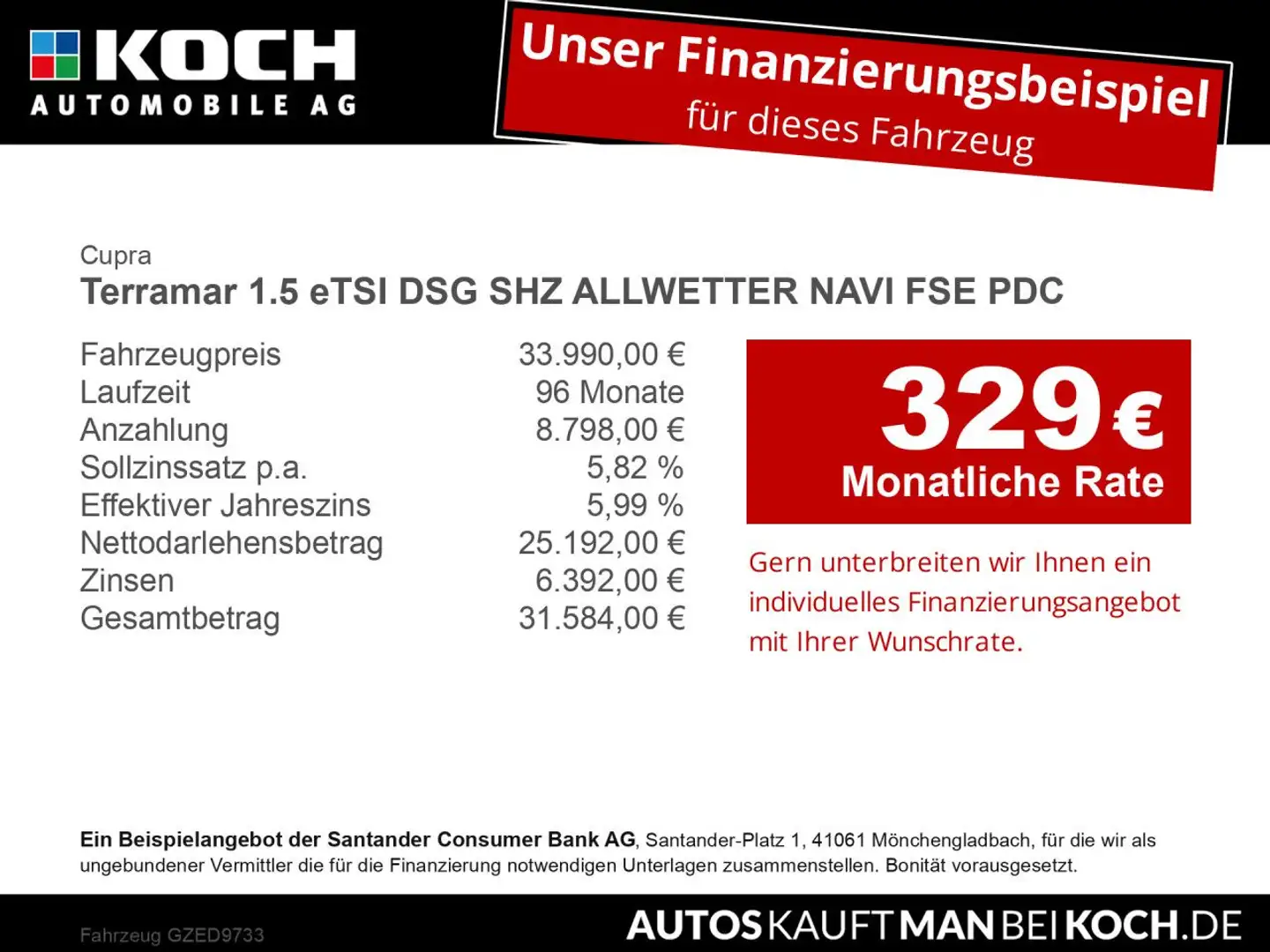 CUPRA Terramar 1.5 eTSI DSG SHZ ALLWETTER NAVI FSE PDC Schwarz - 2