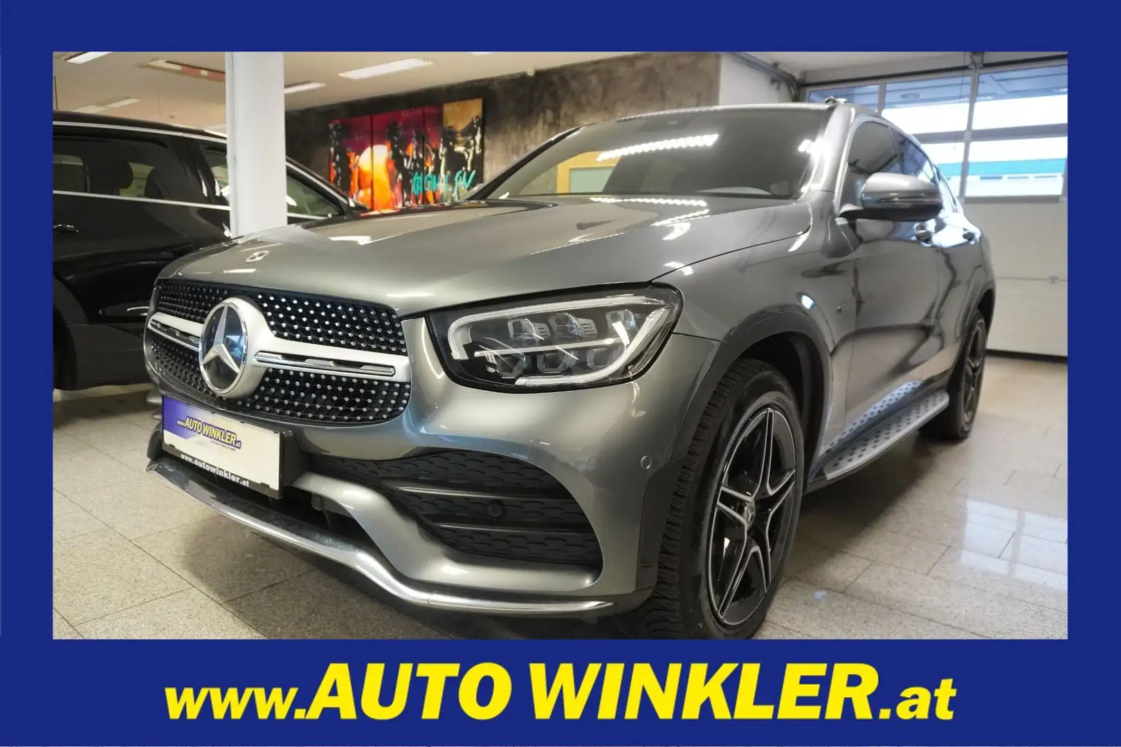 Mercedes-Benz GLC 300 e PHEV Coupé 4MATIC 2x AMG-Line/ACC/Kamera Silber - 1