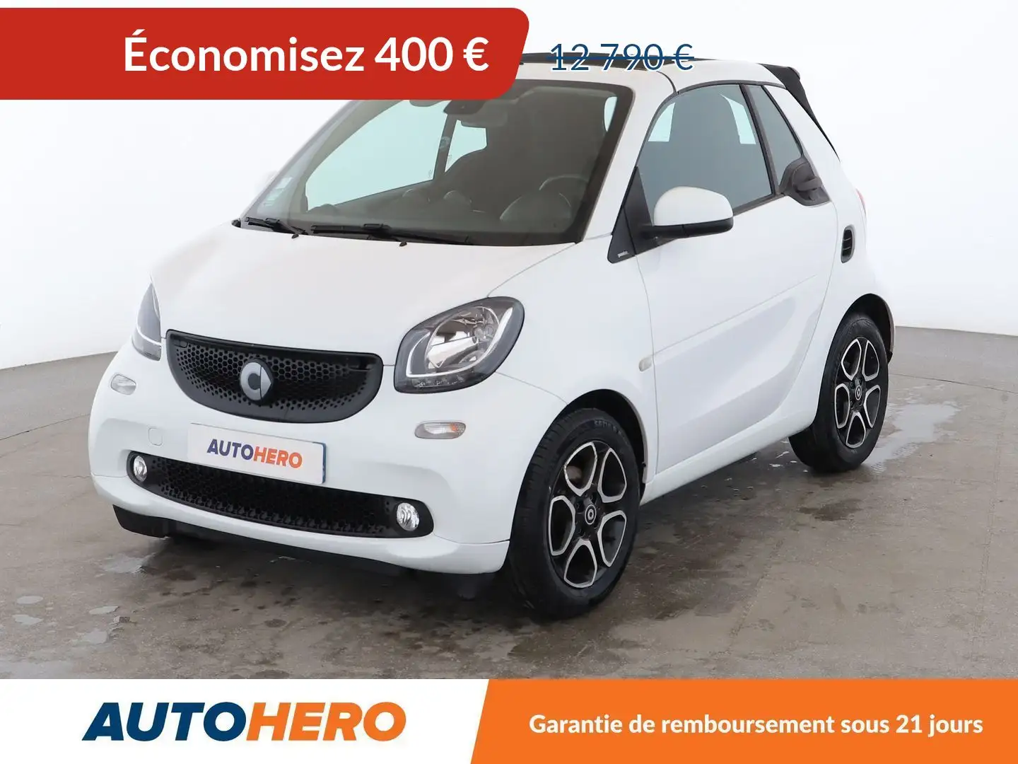 smart forTwo Cabrio 1.0 Passion Twinamic Blanc - 1