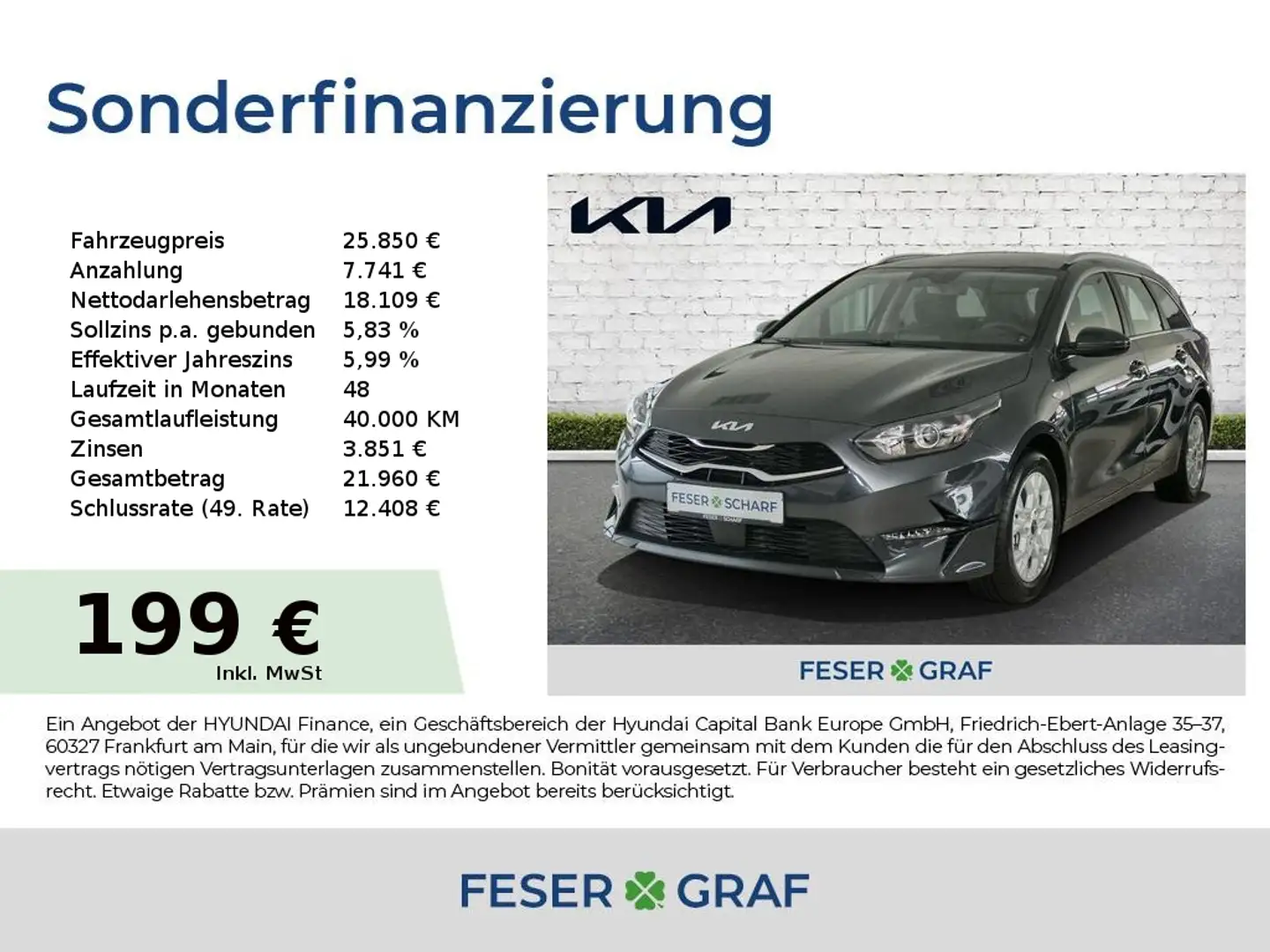 Kia Ceed SW / cee'd SW 1.5T DCT7 VISION KOMFORT NAVI Grijs - 1