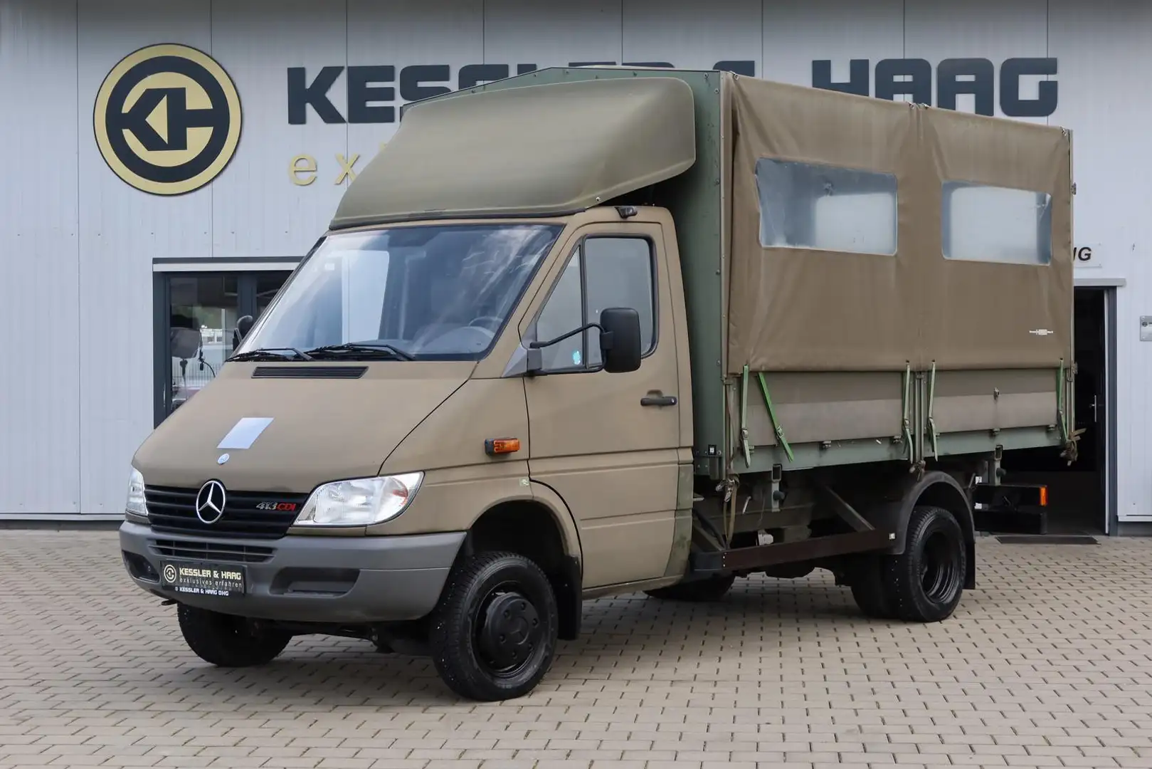 Mercedes-Benz Sprinter 413 CDI 4x4#AUTOMATIK#PRITSCHE# Grün - 1